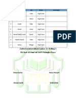 Jadwal Menyapu Kamar