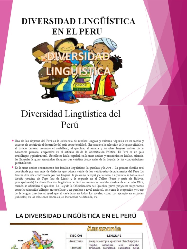 Diversidad Lingüística en El Peru Familia Bora | PDF | Perú | Lengua ...