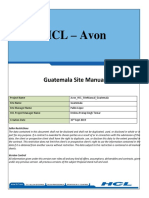 HCL - Avon: Guatemala Site Manual