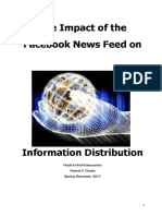 The Impact of The Facebook News Feed On Information Distribution