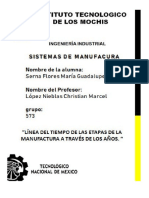 Línea Del Tiempo de Las Etapas de La Manufactura A Través de Los Años