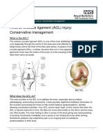 ACL Injury Conservative Management - Jul19