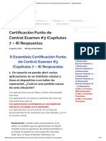 Certificación Punto de Control Examen #3 (Capítulos 7 - 8)