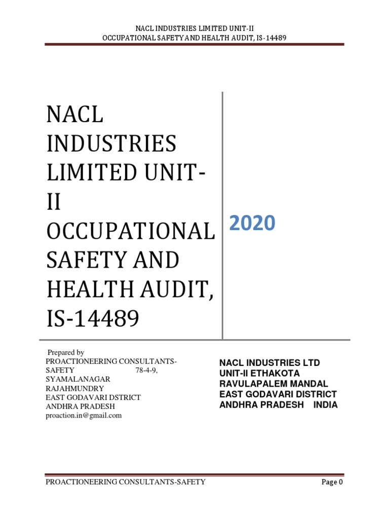 nacl-industries-limited-unit-ii-occupational-safety-and-health-audit
