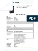 Circuit Breaker Easypact EZC100F Specifications