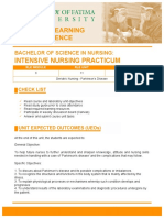 Intensive Nursing Practicum: Bachelor of Science in Nursing