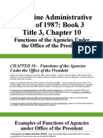 Philippine Administrative Code of 1987: Book 3 Title 3, Chapter 10