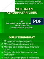 Meniti Jalan Kehormatan Guru