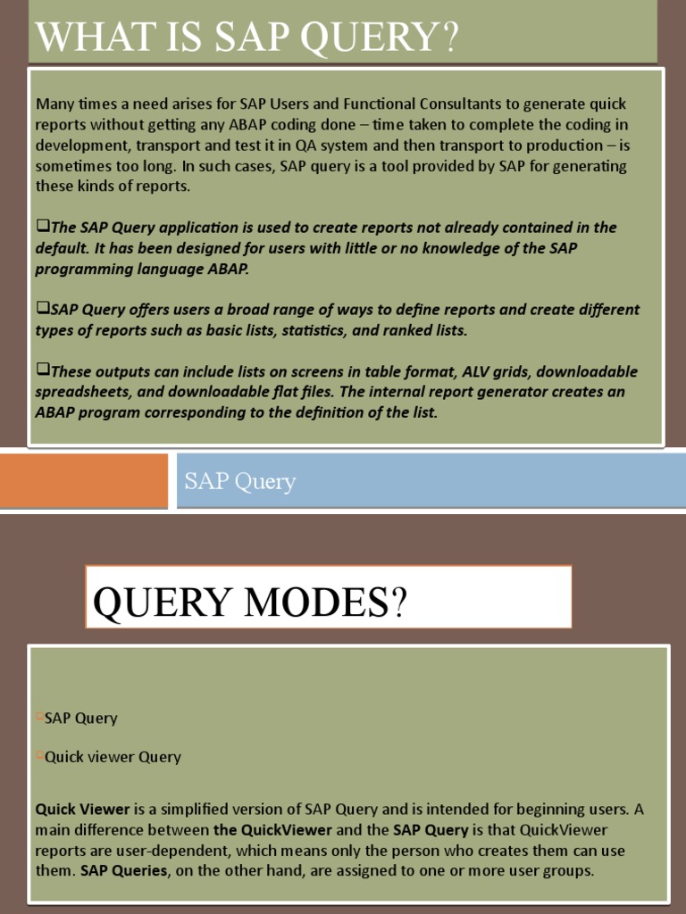 Learn Sap Query | PDF | Databases | Computer Data