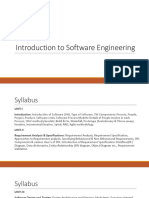 Introduction To Software Engineering