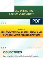 Module 2 - Linux Installation and Environment Familiarization