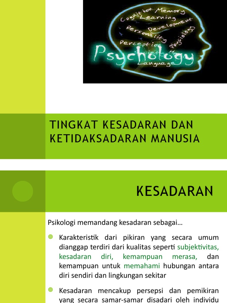 Tingkat Kesadaran Dan Ketidaksadaran Manusia Pdf