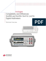 Keysight Technologies: Compatibility and Differences: 34465A and 34410A/34411A/L4411A Digital Multimeters
