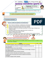 Escribimos Nuestras Anécdotas (Parte 2)