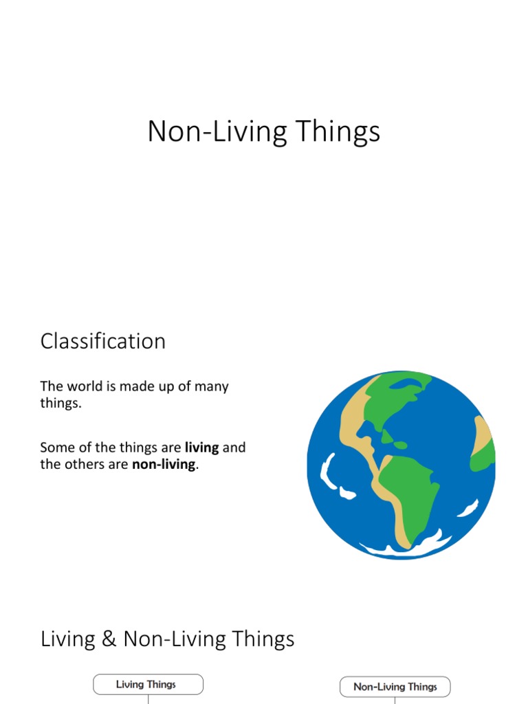 Non-Living Things - Notes | PDF