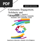 Community Engagement, Solidarity and Citizenship