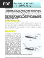 Hazards of Flight in Heavy Rain