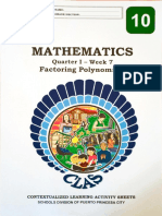 Mathematics: Factoring Polynomials