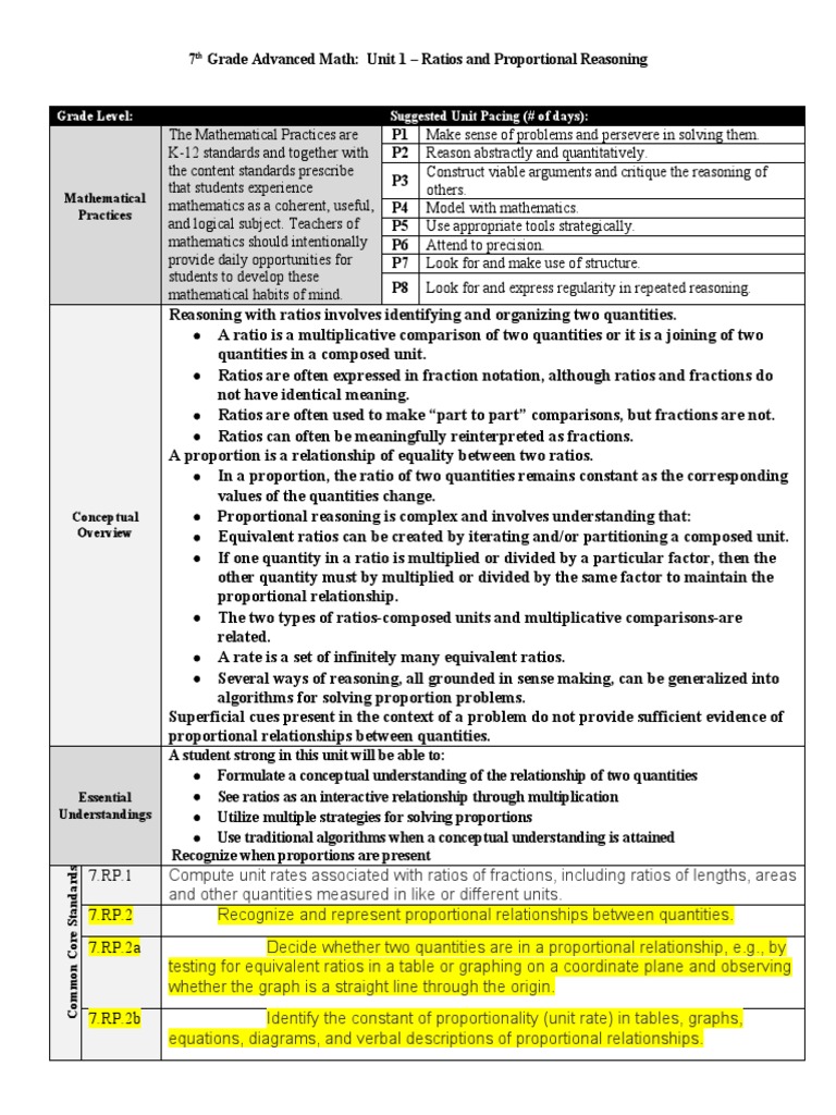 Find Unit Rates Worksheets [PDF] (7.RP.A.1): 7th Grade Math