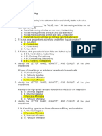 Logic and Critical Thinking Summative Test 1