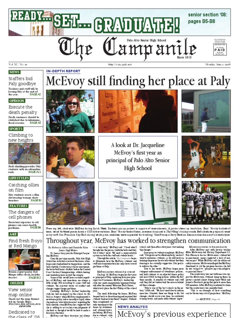 The Campanile (Vol 90, Ed 10) Published June 2 2008 | PDF | Learning |  Schools