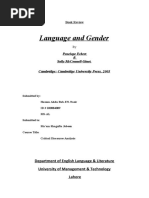 Language and Gender: Cambridge: Cambridge University Press, 2003