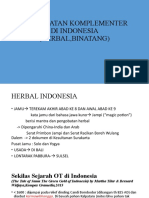 Sejarah pengobatan tradisional di Indonesia