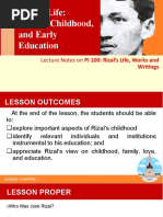 Part 2-Rizal's Life - Family, Childhood and Early Education