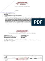 Community Diagnosis (Foreseeable Crisis) Problem: Data: Etiology: Program/ Strategies: Objectives: Analysis