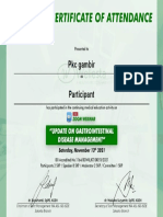 Webinar Gastrointestinal Disease Management - Participant Certificate - Pkc gambir