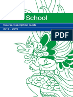 Middle School: Course Description Guide 2018 - 2019