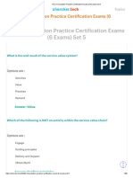 ITIL 4 Foundation Practice Certification Exams (6 Exams) Set 5