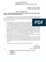 Office Memorandum Subieet: Norms For Infrastructuredevelopment Charges, 0&M and Other Charges