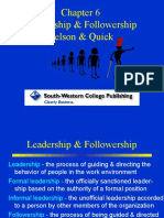 Leadership & Followership Nelson & Quick