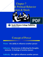 Power & Political Behavior Nelson & Quick