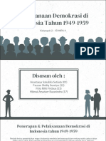 Pelaksanaan Demokrasi Di Indonesia Tahun 1949-1959 - Kelompok 2 (XI MIPA 4 - Kelompok A)