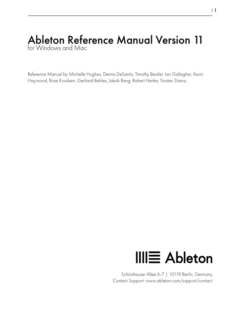 Ableton Live 11 Manual | PDF | Mac Os | Computer Engineering
