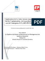 Application de La Value Stream Mapping Eclair Prym Tunisie