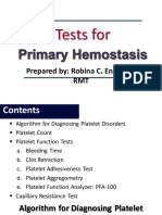 Tests For Primary Hemostasis