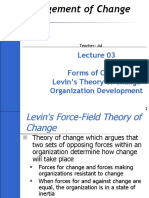 Managing Change: Levin's Theory and Action Research