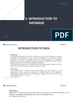 Unit-1: Introduction To Database: Project Presentation