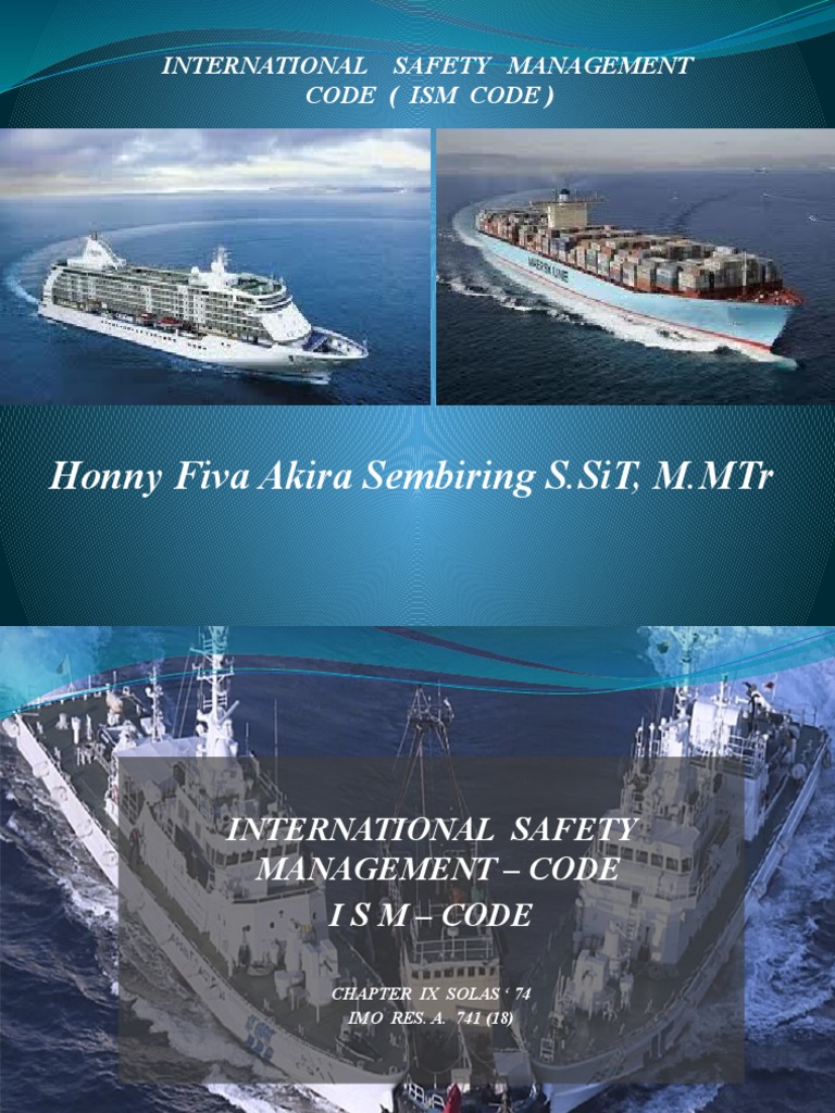 ISM Code dan SOLAS Chapter IX | PDF | Teknologi & Rekayasa