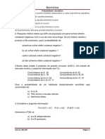 Probabilidade e Estatística: Exercícios Resolvidos