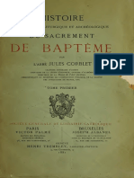 Corblet Histoire Du Sacrement de Baptême 1 1881