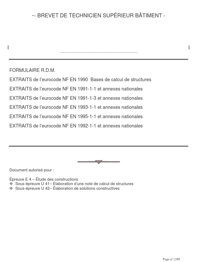 RDM-formulaire + Caract Profilés | PDF