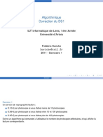 Algorithmique 2012 DS1 Correction