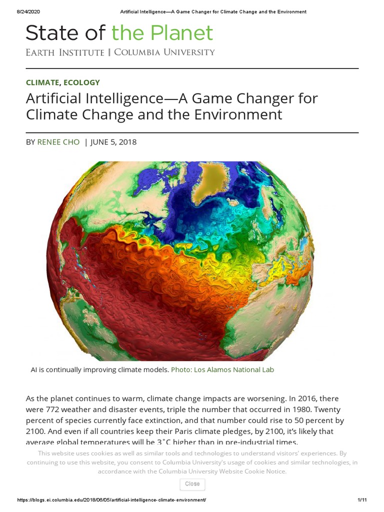 AI's Role in Climate Change Solutions | PDF | Artificial Intelligence ...