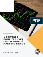 4 Critères Pour Des Actions À Dividendes