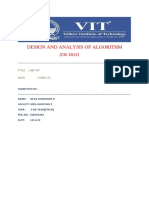 Design and Analysis of Algorithm: Title: Lab Fat Date: 6-DEC-21