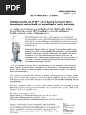 Bellco formula 2018 dialysis machine manual transmission